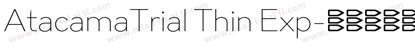 AtacamaTrial Thin Exp字体转换